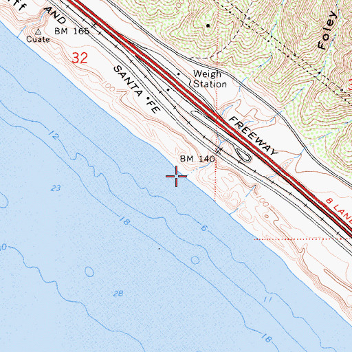 Topographic Map of Foley Canyon, CA