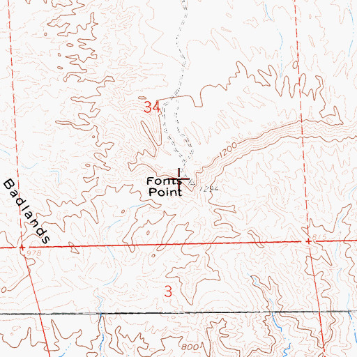 Topographic Map of Fonts Point, CA