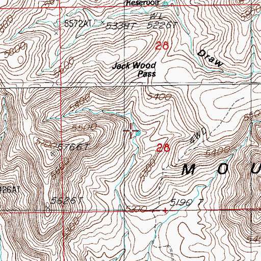 Topographic Map of Warner Storage Tank, AZ