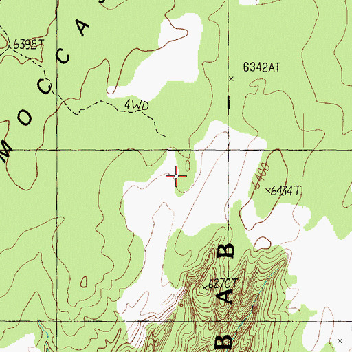 Topographic Map of Bull Pasture Spring, AZ