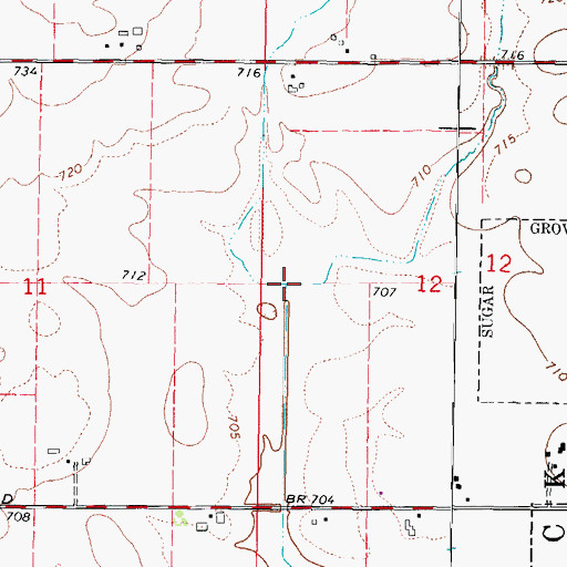 Topographic Map of Duffin Drain West, IL
