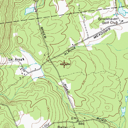 Topographic Map of Day Cemetery, NY