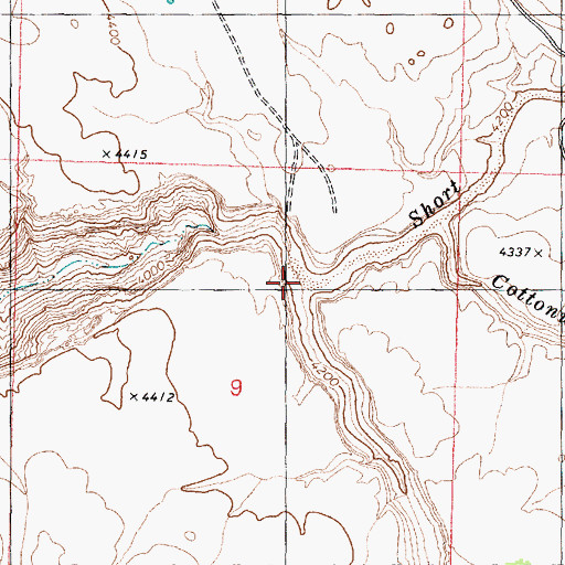 Topographic Map of Short Creek, AZ