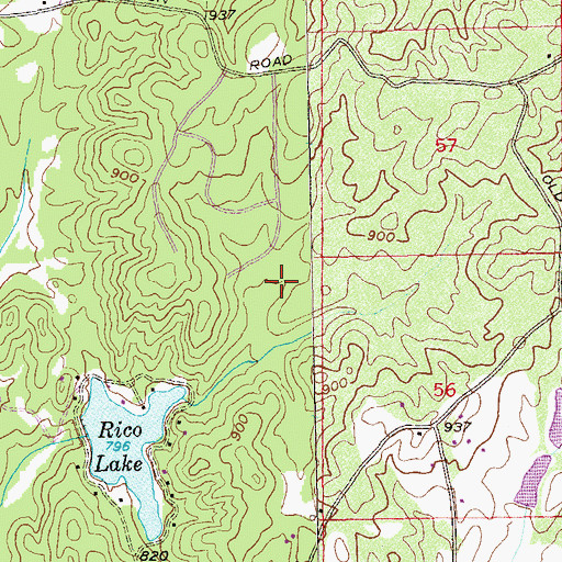 Topographic Map of City of Chattahoochee Hills, GA
