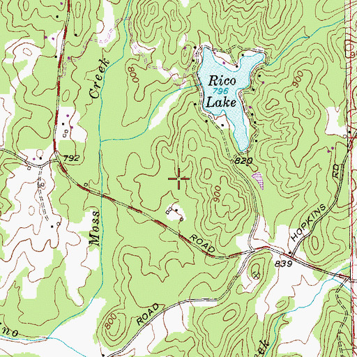 Topographic Map of Chattahoochee Hills, GA