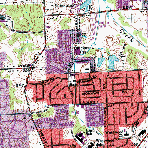 Topographic Map of Abundant Grace Fellowship, TN
