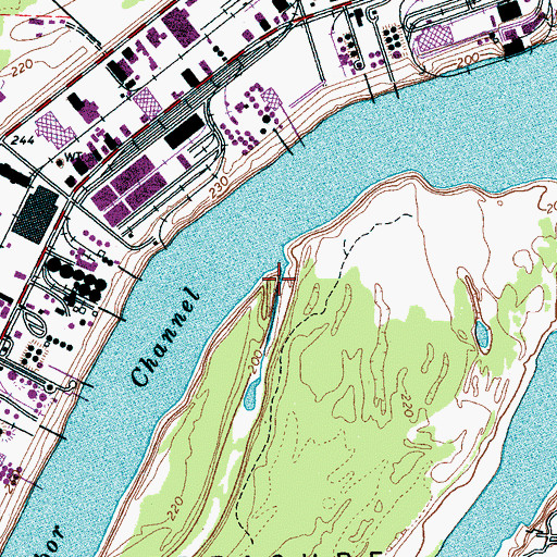 Topographic Map of Alice Avenue Church of Christ, TN