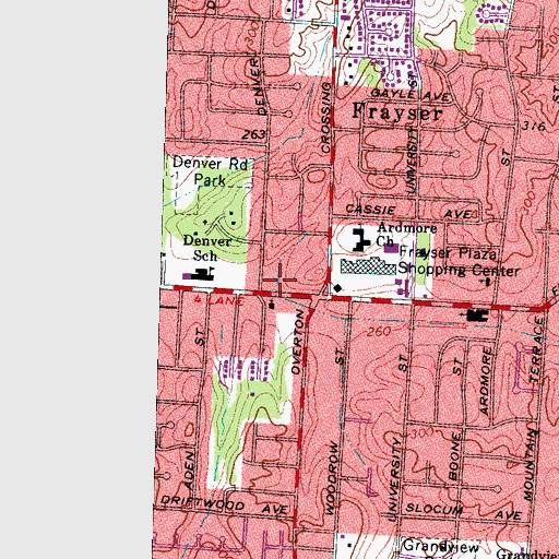 Topographic Map of Back To Pentecostal Apostolic Church, TN