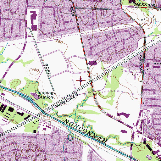 Topographic Map of Balmoral Presbyterian Church, TN