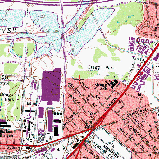 Topographic Map of Bethesda Word of Life Christian Center, TN