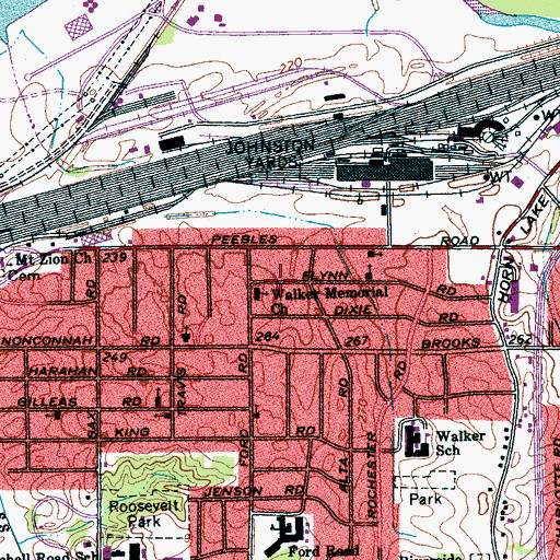 Topographic Map of Bread of Life Missionary Baptist Church, TN