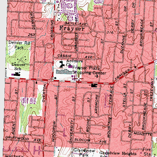 Topographic Map of Cathedral of Joy Outreach Ministry, TN
