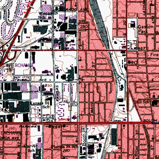 Topographic Map of Christ Way Community Church, TN