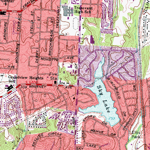 Topographic Map of Christian Love Fellowship, TN