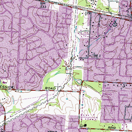 Topographic Map of Church of the Holy Spirit, TN