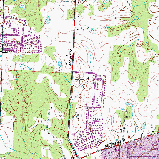 Topographic Map of Church of the Nativity, TN
