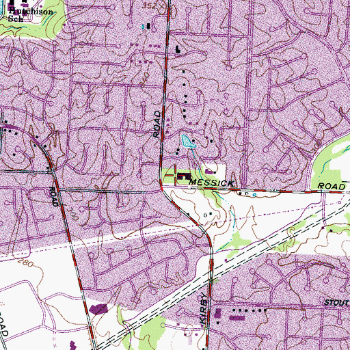 Topographic Map of Emmanuel United Methodist Church, TN