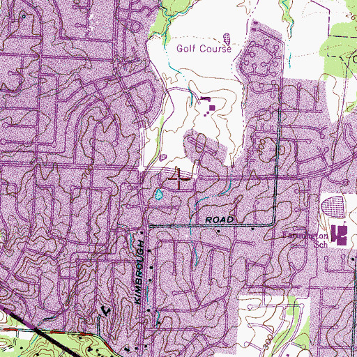 Topographic Map of Farmington Presbyterian Church, TN
