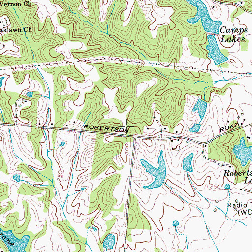 Topographic Map of Forestview Church of Christ, TN