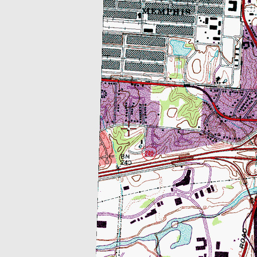 Topographic Map of Friendship Missionary Baptist Church, TN