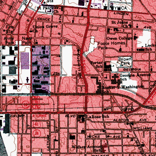 Topographic Map of Galatian Missionary Baptist Church, TN