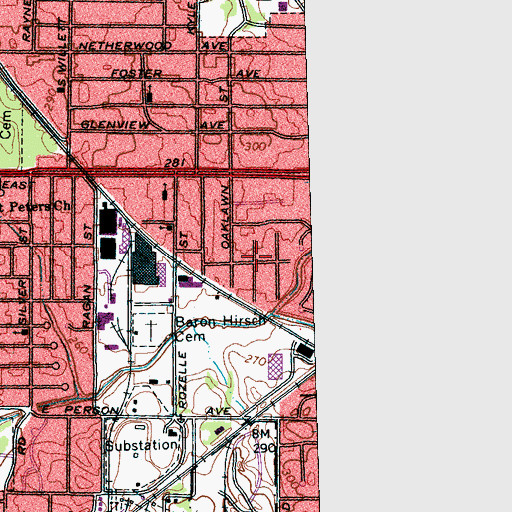 Topographic Map of Galilee African Methodist Episcopal Church, TN