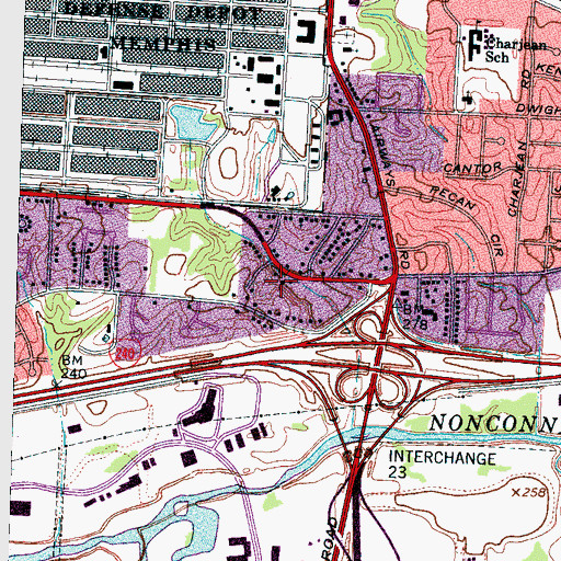 Topographic Map of Gateway Church of God in Christ, TN
