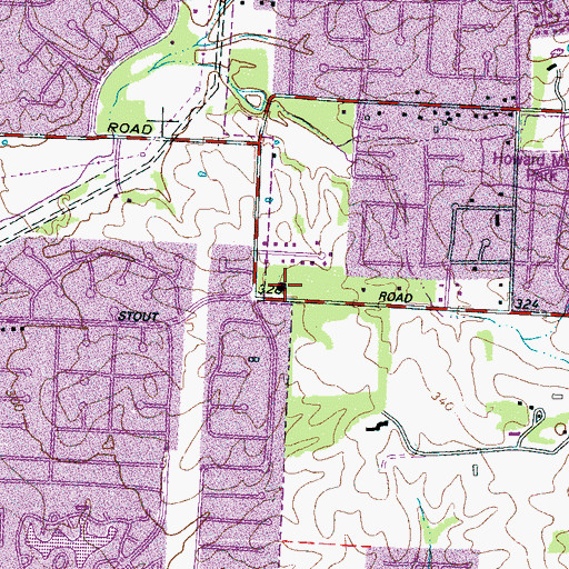 Topographic Map of Germantown Christian Center, TN