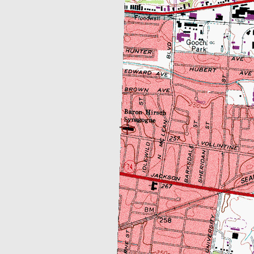 Topographic Map of Gethsemane Garden Church of God in Christ, TN