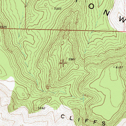 Topographic Map of Slate Mountain, AZ