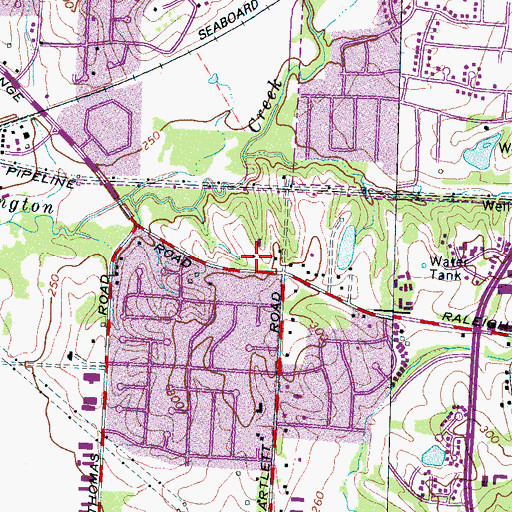 Topographic Map of Grace Community Church, TN
