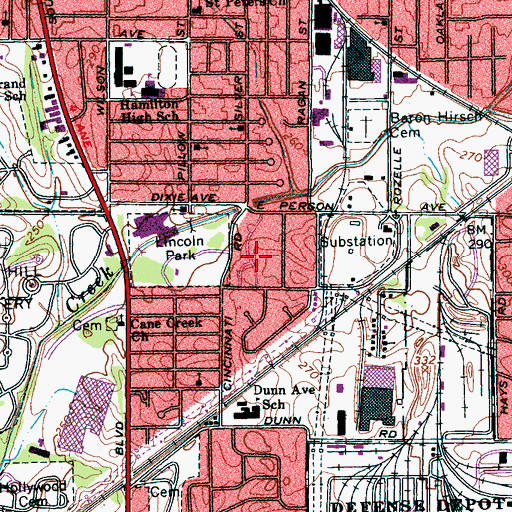 Topographic Map of Greater Abyssinia Church, TN