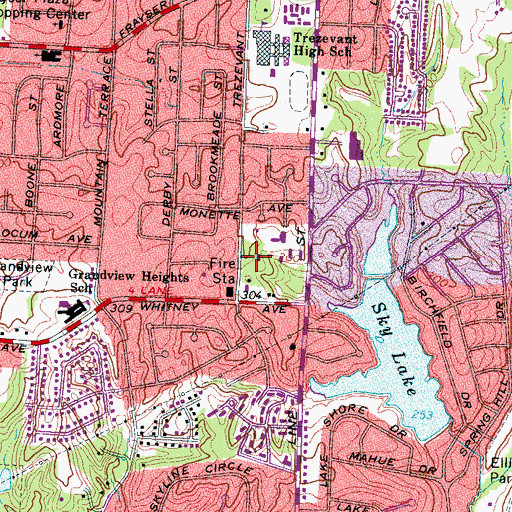 Topographic Map of Greater Tabernacle Missionary Baptist Church, TN