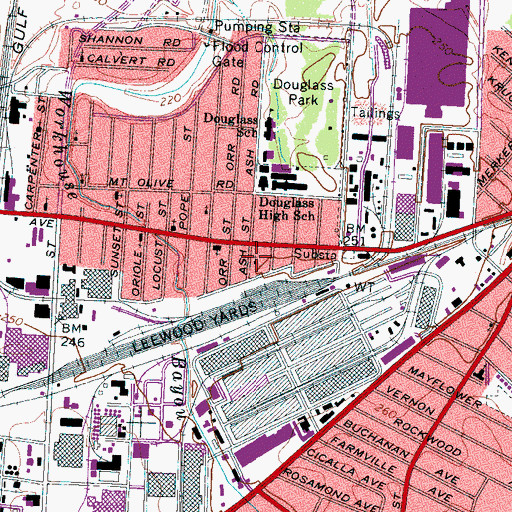 Topographic Map of Greer Chapel African Methodist Episcopal Church, TN
