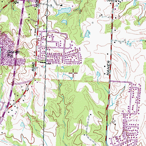 Topographic Map of Faith Baptist Church Mission House, TN