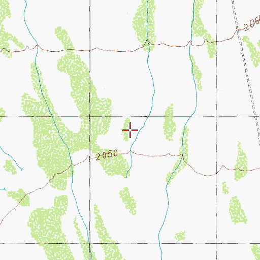Topographic Map of Hickiwan Valley, AZ
