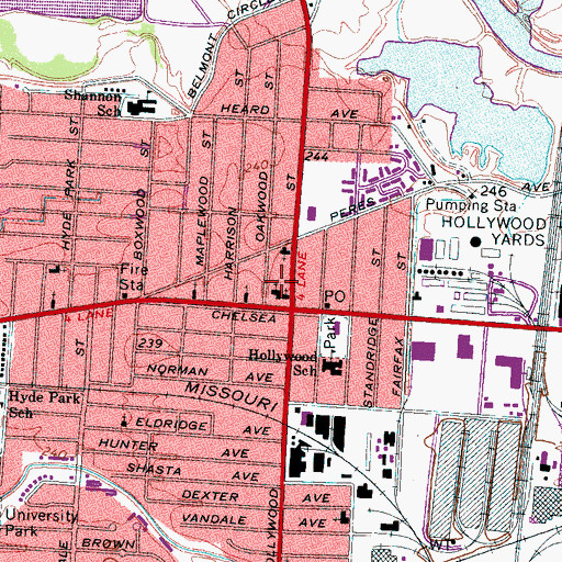 Topographic Map of Golden Leaf Baptist Church Neighborhood Christian Center, TN