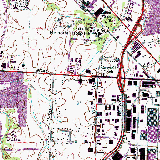 Topographic Map of Holiday City Post Office, TN