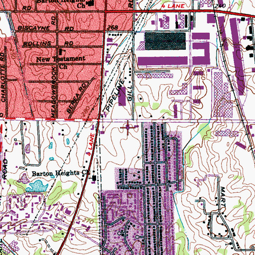 Topographic Map of Mallory Post Office, TN