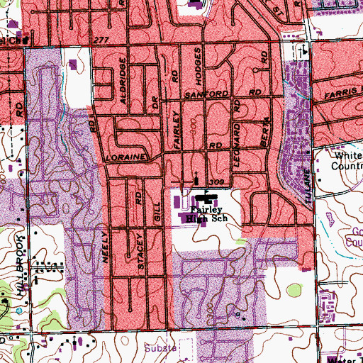 Topographic Map of Campbells Learning Center, TN