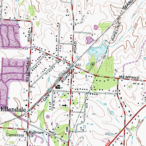 Topographic Map of Childrens Knowledge Station, TN