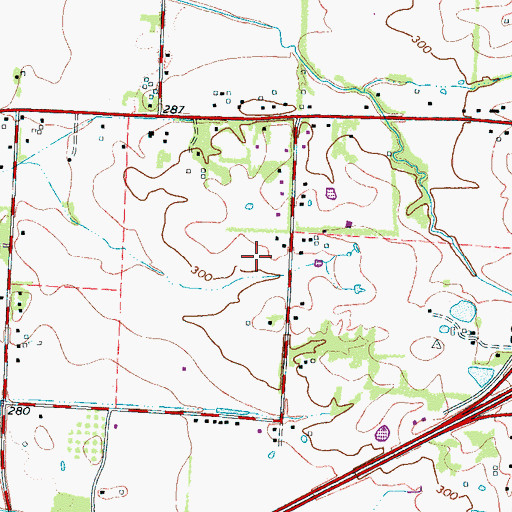 Topographic Map of Kate Bond Elementary School, TN