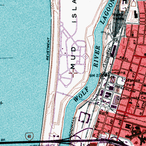 Topographic Map of Maria Montessori School, TN