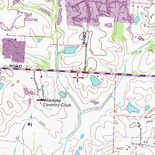 Topographic Map of Memphis Bible Institute, TN