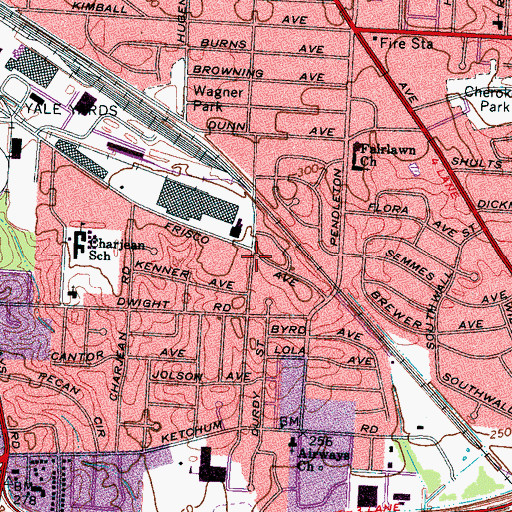 Topographic Map of New Beginning Child Care Center, TN