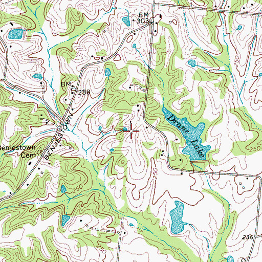 Topographic Map of Northaven Elementary School, TN