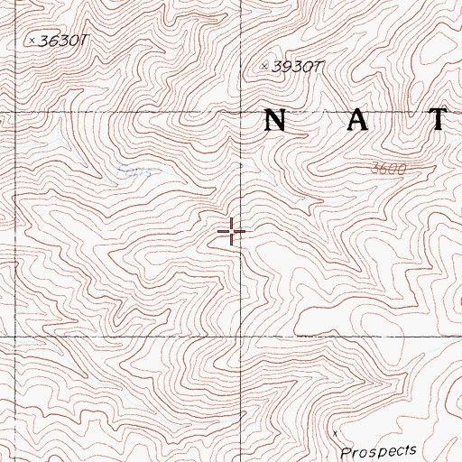 Topographic Map of Funeral Mountains, CA