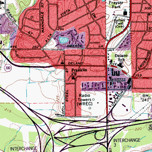 Topographic Map of Prince of Peace Day Care Center, TN