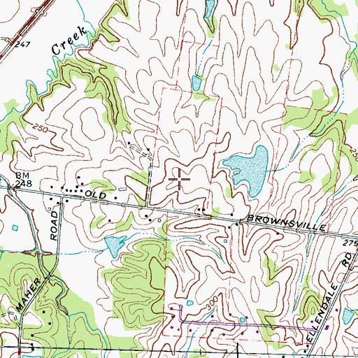 Topographic Map of Rivercrest Elementary School, TN