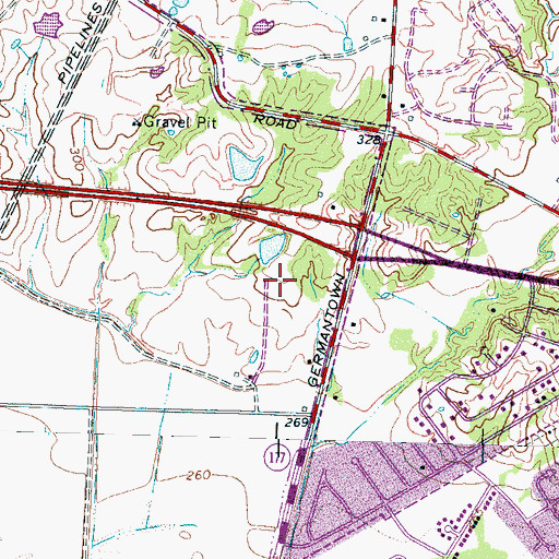 Topographic Map of Southwest Tennessee Community College Agricenter International, TN